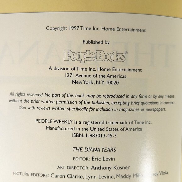 1997 People Magazine The Diana Years, princess diana memorial, Lady Di special - Picture 4 of 10